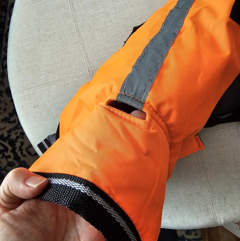 Weatherbeeta Reflective 300D Orange Deluxe Dog Parka - Picture 4 of 6